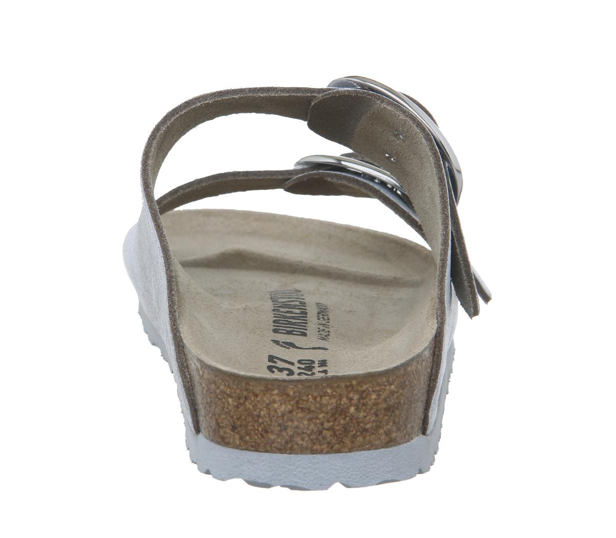 BIRKENSTOCKArizona Big Buckle SandalsWashed Metallic Blue Silver