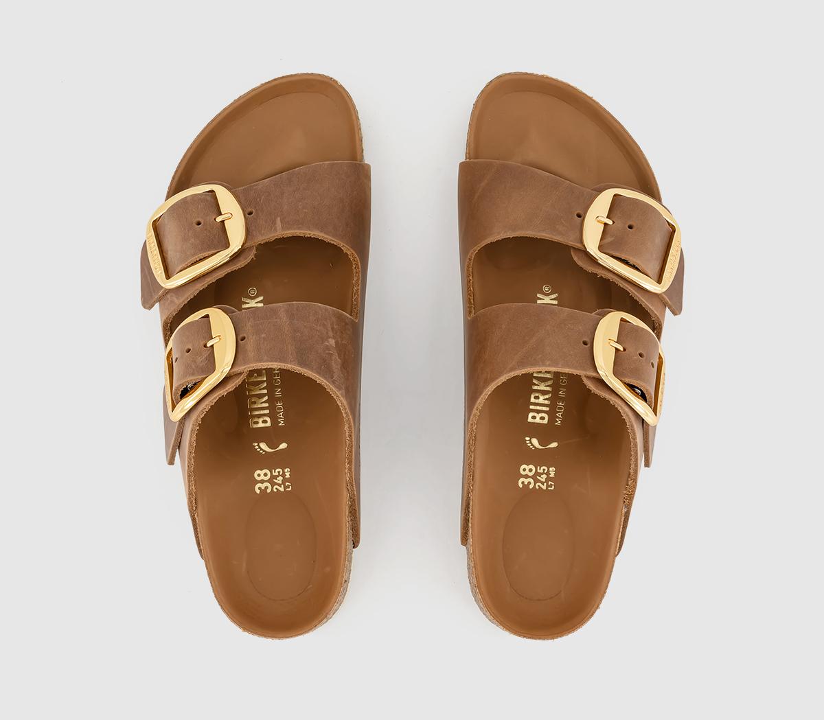 BIRKENSTOCK Arizona Big Buckle Sandals BIRKENSTOCK Arizona Big Buckle Sandals Cognac Hex