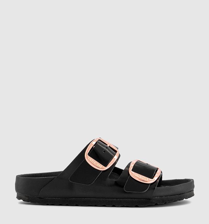 BIRKENSTOCK Arizona Big Buckle EXQUISITE Sandals Black Exq High Shine