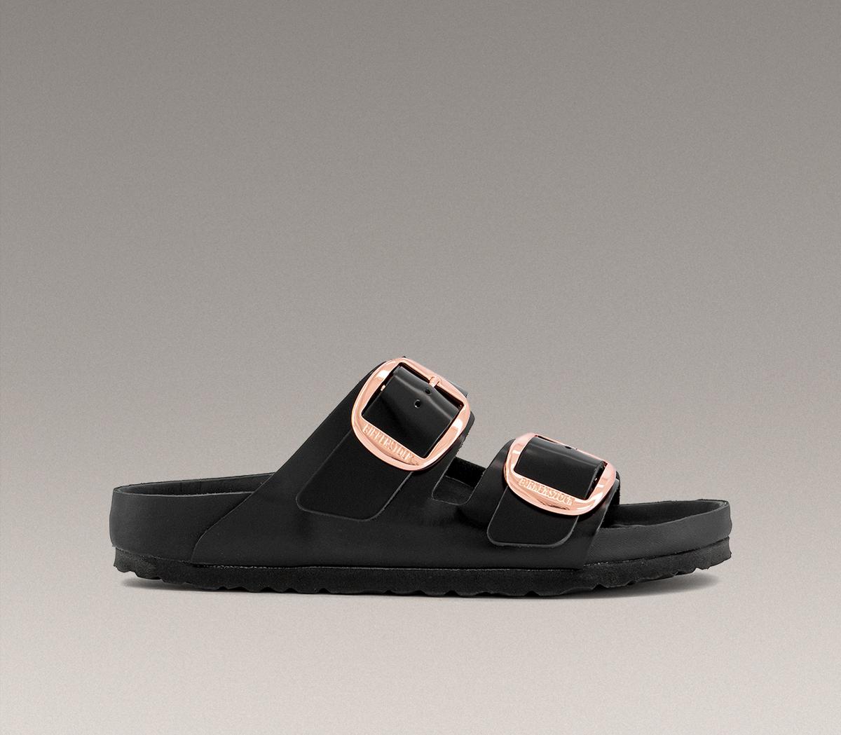 BIRKENSTOCKArizona Big Buckle EXQUISITE Sandals BIRKENSTOCKArizona Big Buckle EXQUISITE SandalsBlack Exq High Shine