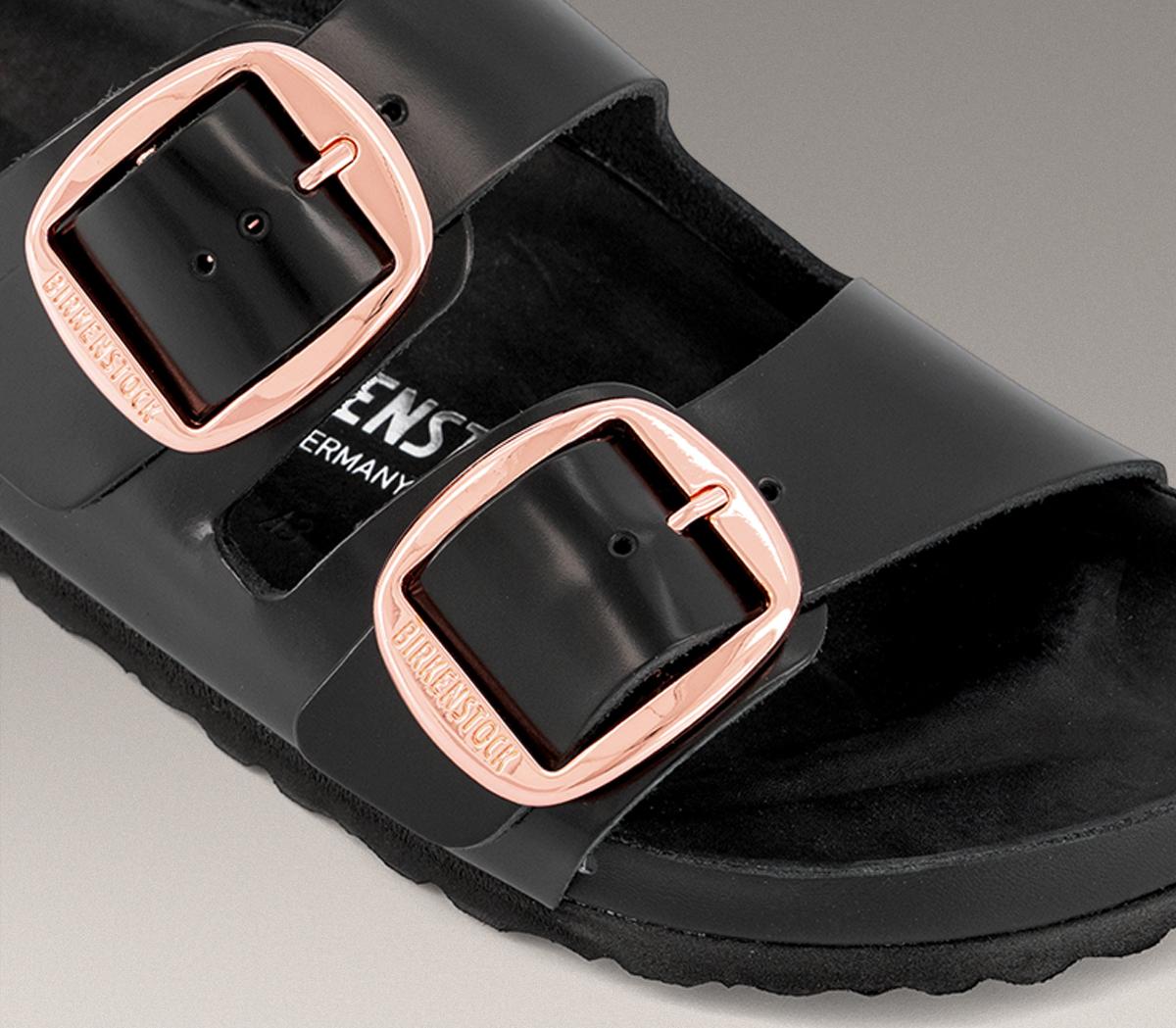 BIRKENSTOCKArizona Big Buckle EXQUISITE Sandals BIRKENSTOCKArizona Big Buckle EXQUISITE SandalsBlack Exq High Shine