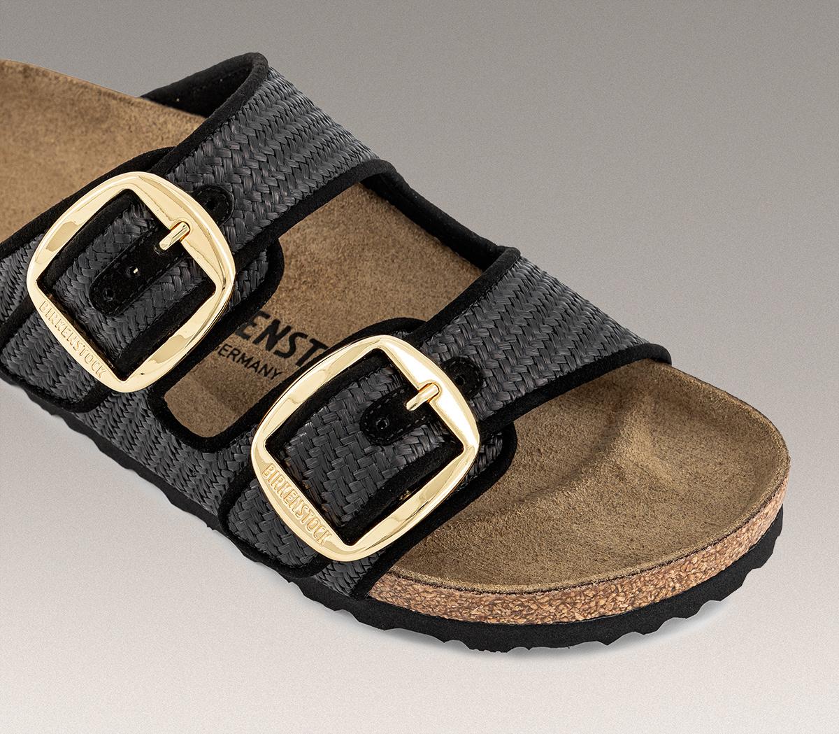 BIRKENSTOCKArizona Big Buckle SandalsRaffia Black