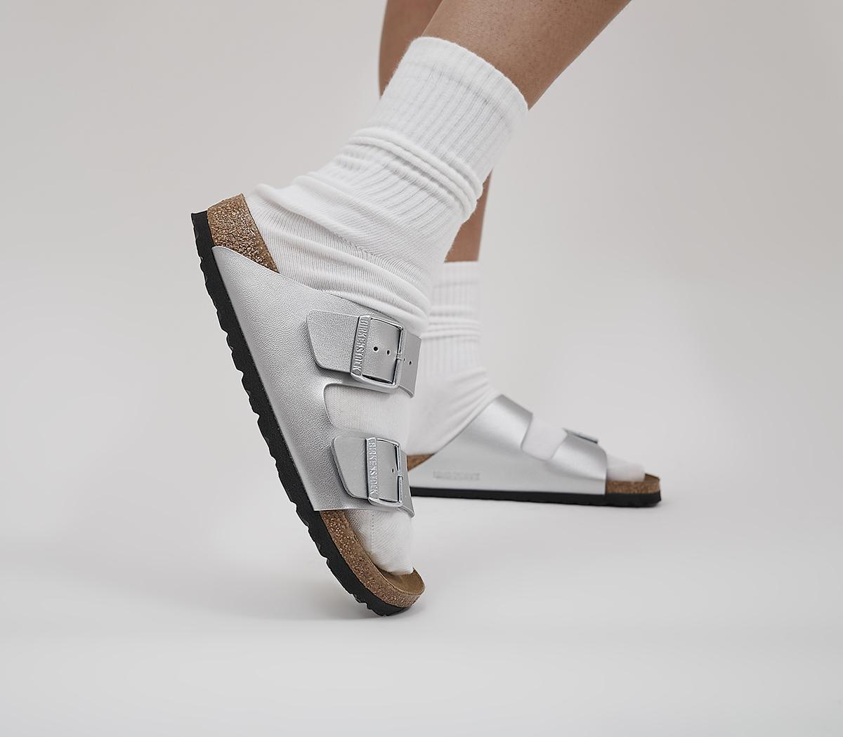 BIRKENSTOCKArizona Two Strap Sandals BIRKENSTOCKArizona Two Strap SandalsSilver