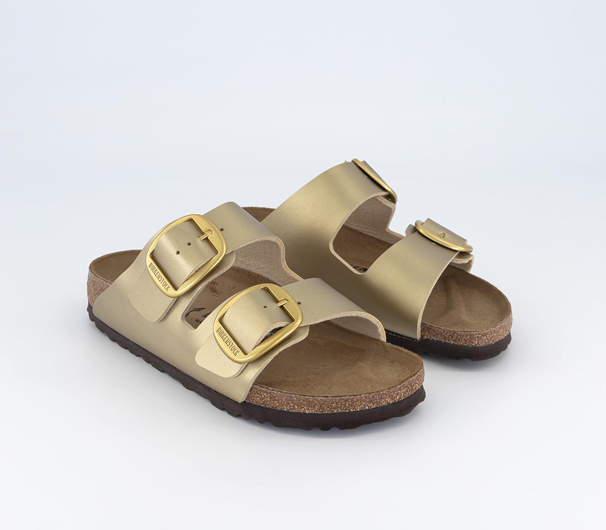 BIRKENSTOCK Arizona Big Buckle Sandals Metallic Gold Women’s Sandals — free download