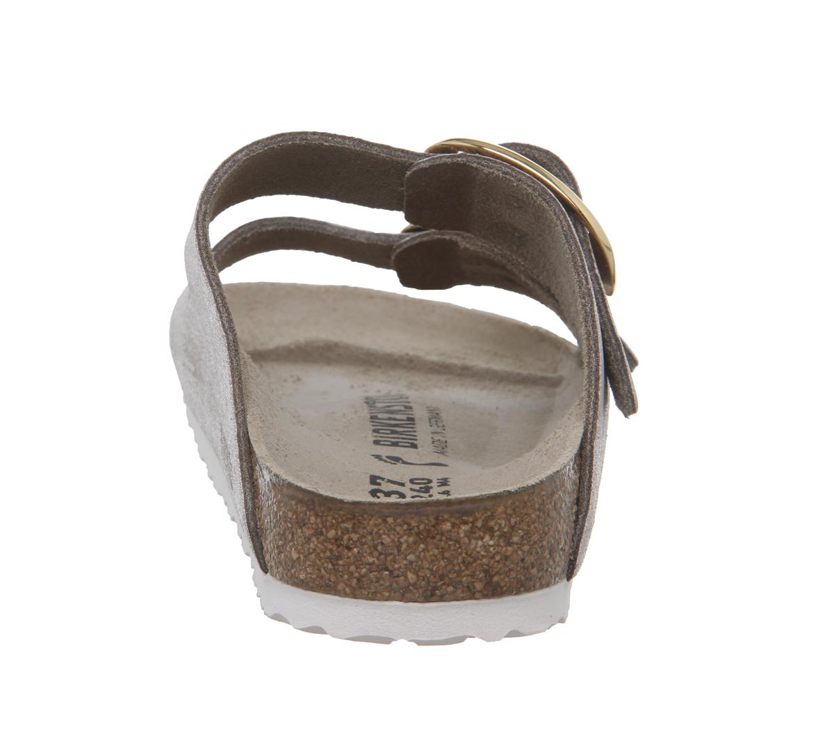 BIRKENSTOCK Arizona Big Buckle Sandals Washed Metallic Rose Gold ...