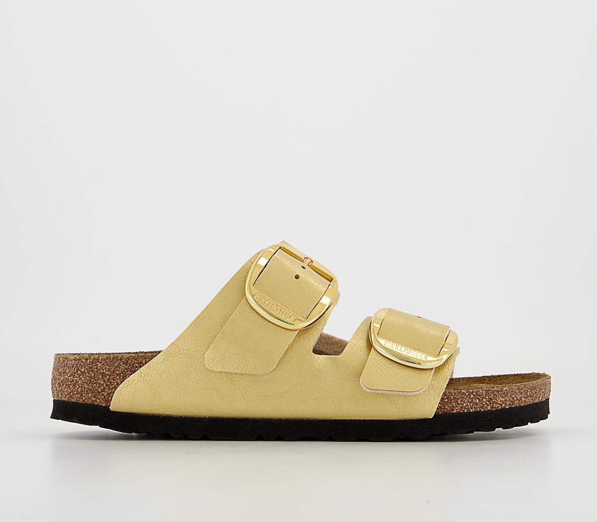 Gold clearance buckle sandals