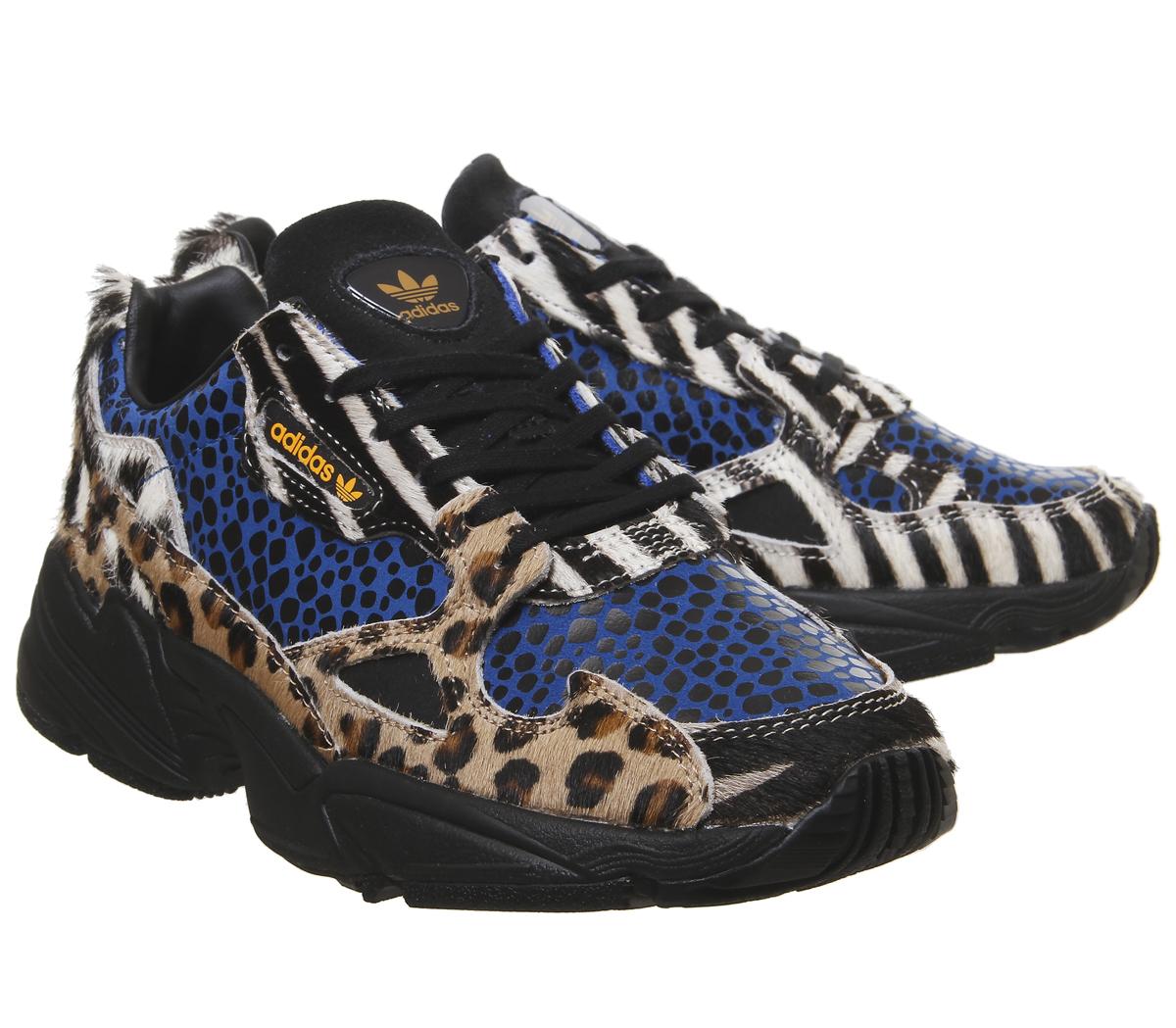 adidasFalcon adidasFalconLeopard Black Off White