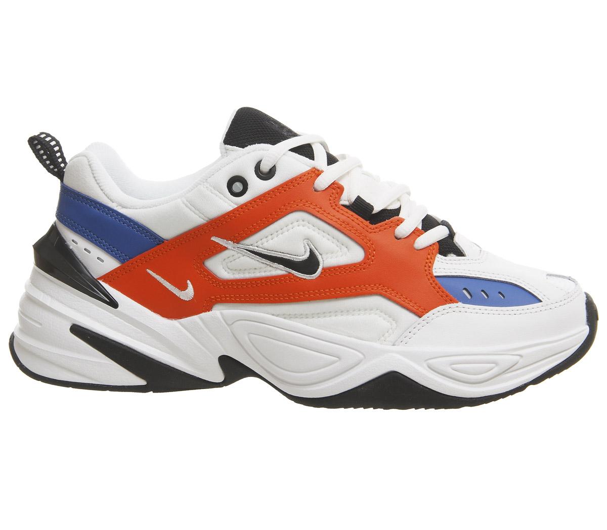 nike m2k tekno white and orange