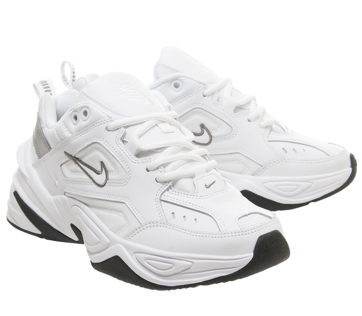 Nike M2k Tekno Trainers White Cool Grey Black - Women's Trainers