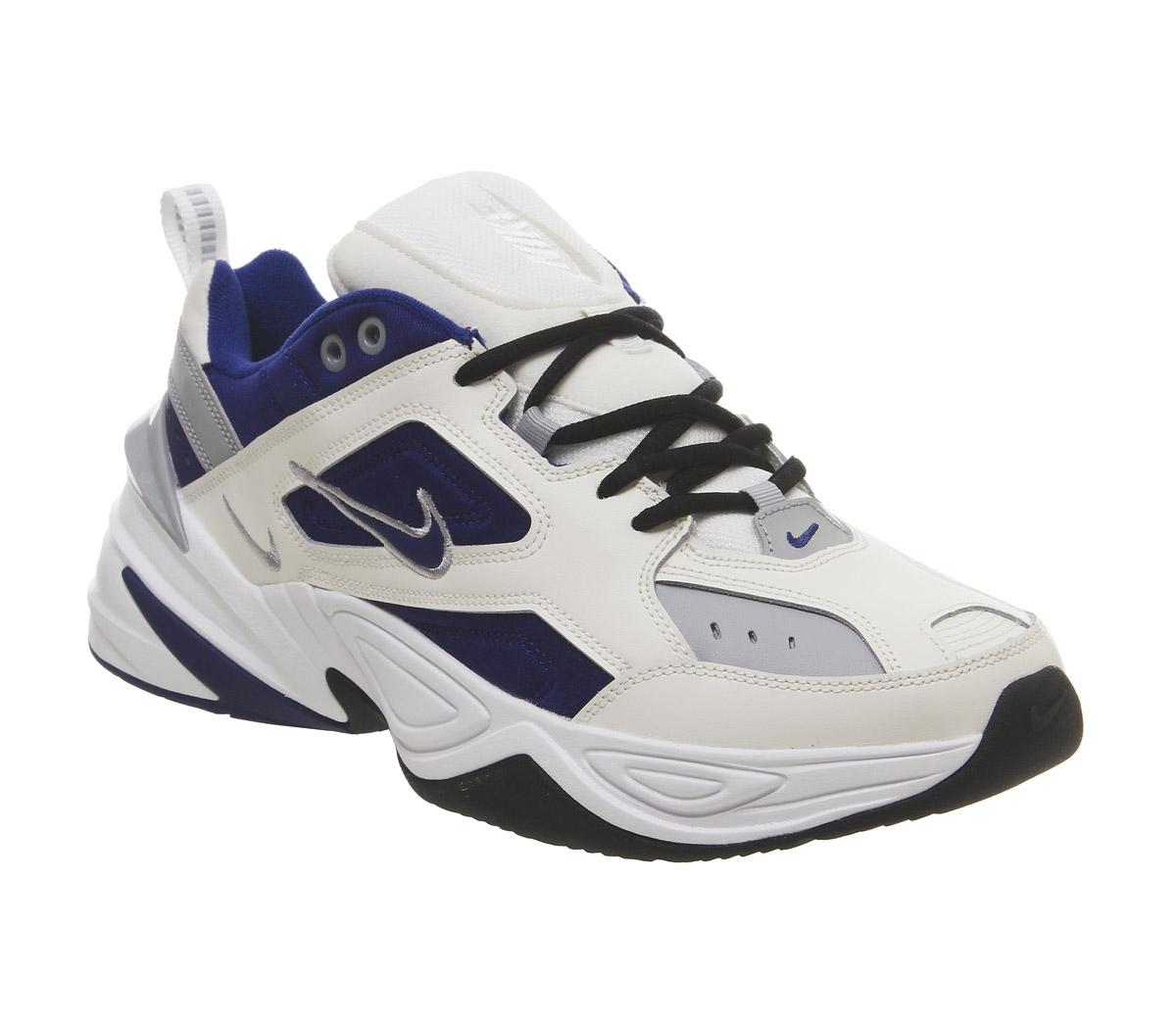 Nike M2k Tekno Sail Deep Royal Blue Wolf Grey White Black Unisex Sports