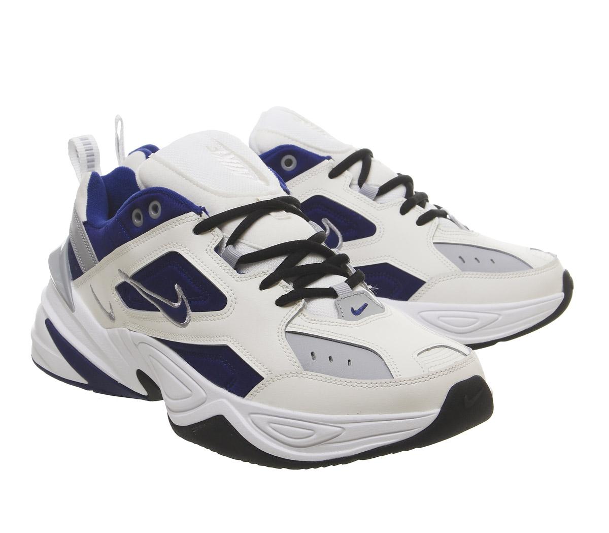 NikeM2k Tekno TrainersSail Deep Royal Blue Wolf Grey White Black