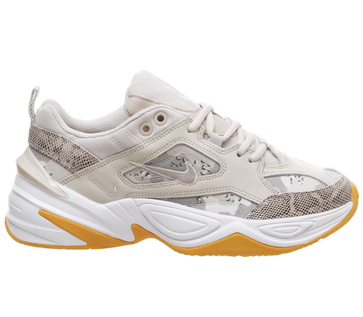 Nike M2k Tekno Trainers Orewood Brown Moon Particle Hyper Pink - Women ...