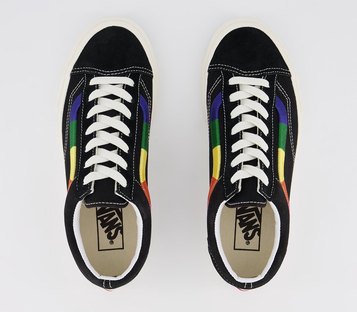 Vans Style 36 Trainers Vans Style 36 Trainers Black Multi Marshmallow Embroidery Exclusive