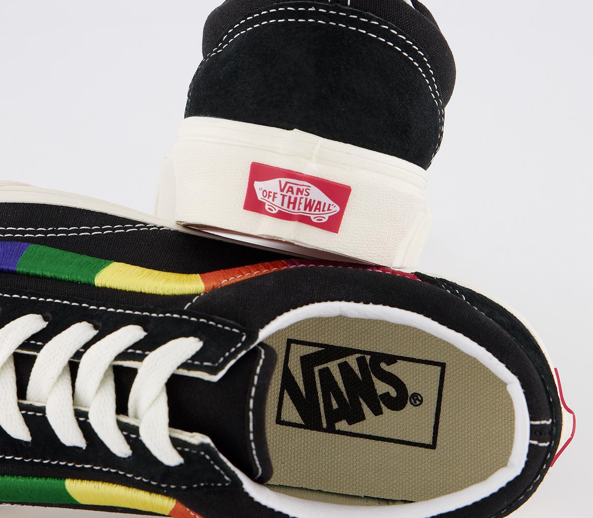 Vans Style 36 Trainers Black Multi Marshmallow Embroidery Exclusive ...