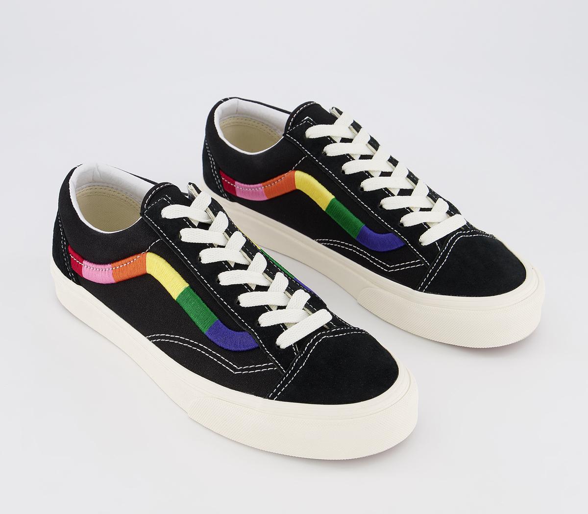 Vans Style 36 Trainers Vans Style 36 Trainers Black Multi Marshmallow Embroidery Exclusive