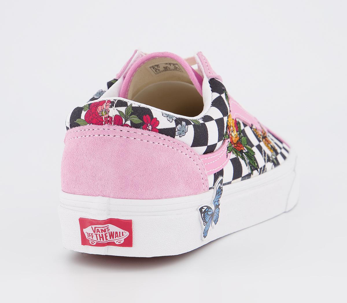 Vans Style 36 Trainers Rosebloom Multi Marshmallow Floral Checkerboard ...