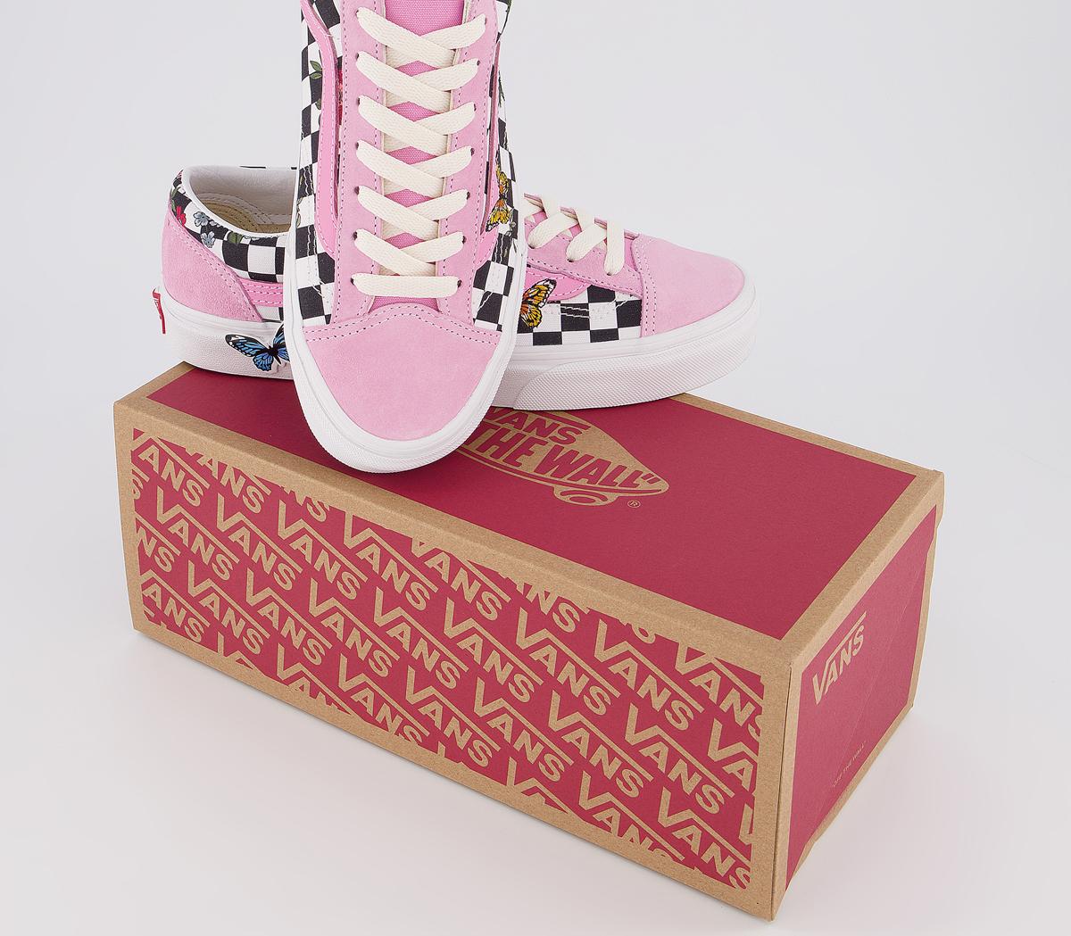 VansStyle 36 TrainersRosebloom Multi Marshmallow Floral Checkerboard Ex