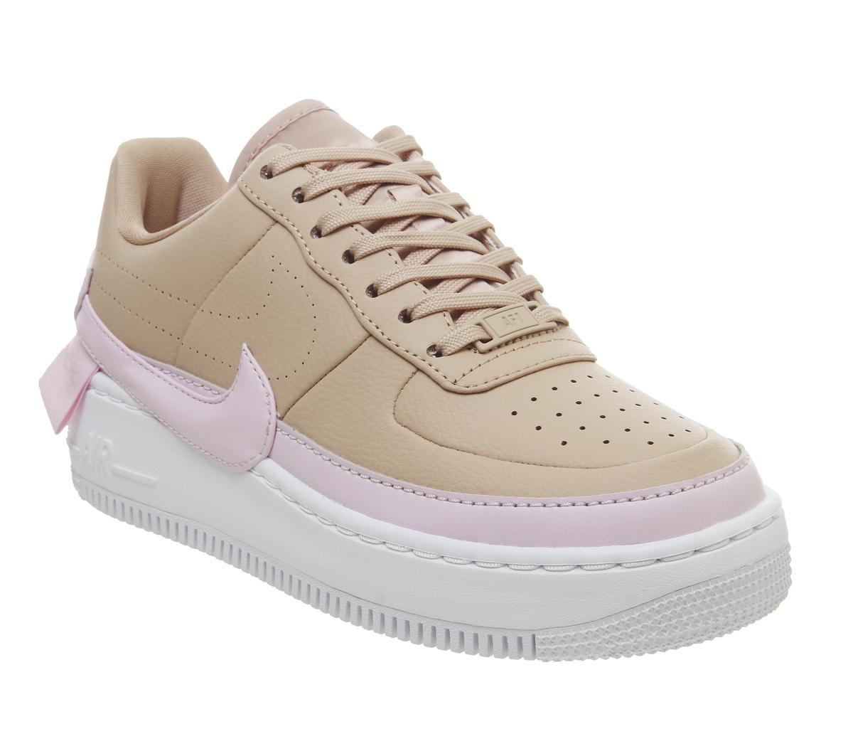 NikeAir Force 1 Jester TrainersBio Beige Pink Force White