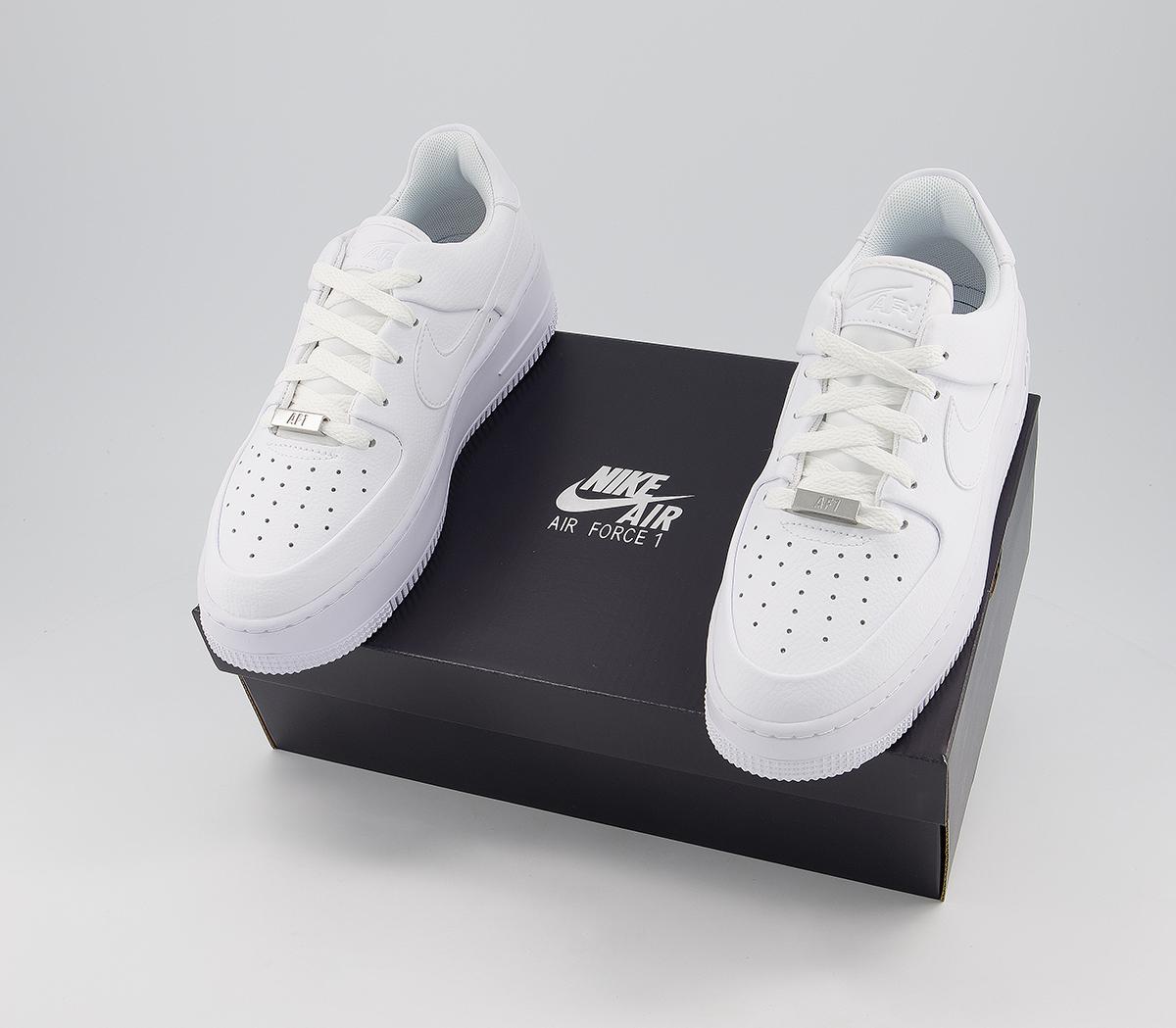NikeAir Force 1 Sage TrainersWhite