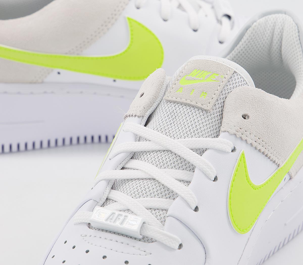 NikeAir Force 1 Sage NikeAir Force 1 SageWhite Lemon Venom Pure Platinum Fossil