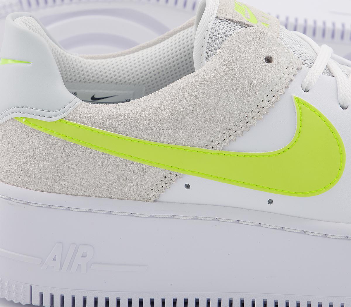 NikeAir Force 1 Sage NikeAir Force 1 SageWhite Lemon Venom Pure Platinum Fossil