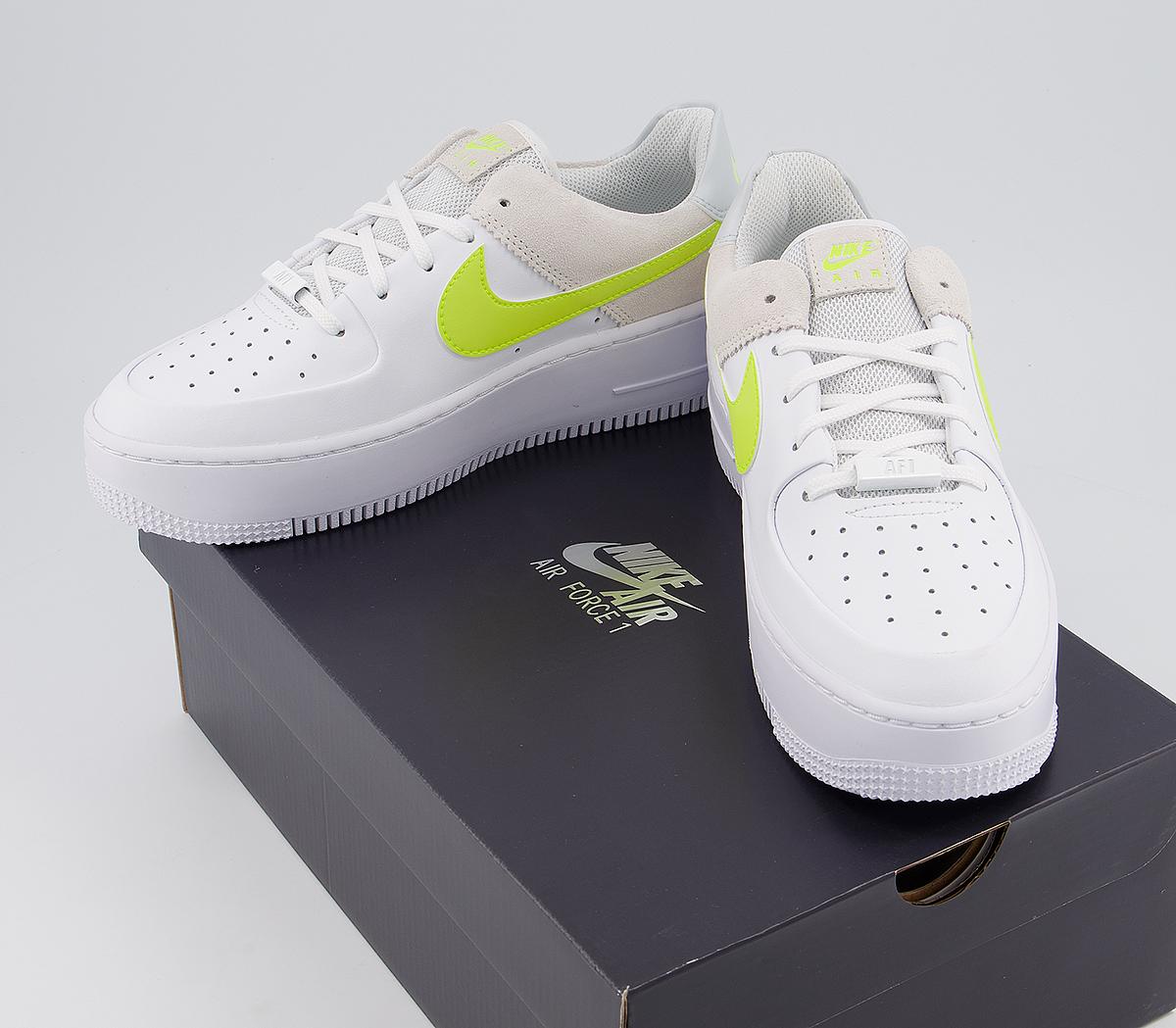 NikeAir Force 1 Sage NikeAir Force 1 SageWhite Lemon Venom Pure Platinum Fossil