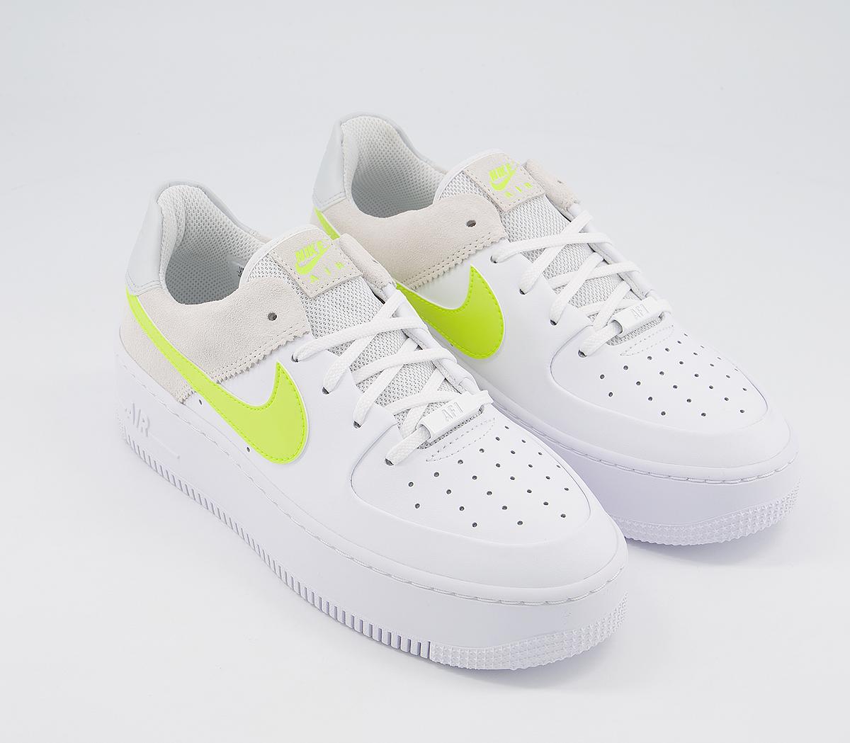 NikeAir Force 1 Sage NikeAir Force 1 SageWhite Lemon Venom Pure Platinum Fossil