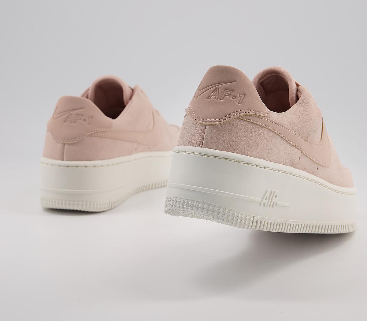 Nike Air Force 1 Sage Trainers Particle Beige Phantom - Women's Trainers