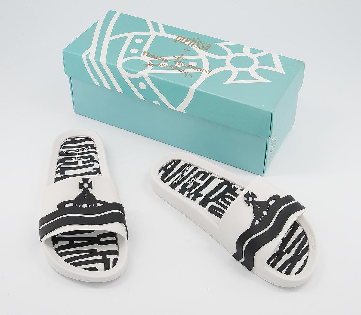 Vivienne Westwood Vw Beach Slides Vivienne Westwood Vw Beach Slides White Contrast
