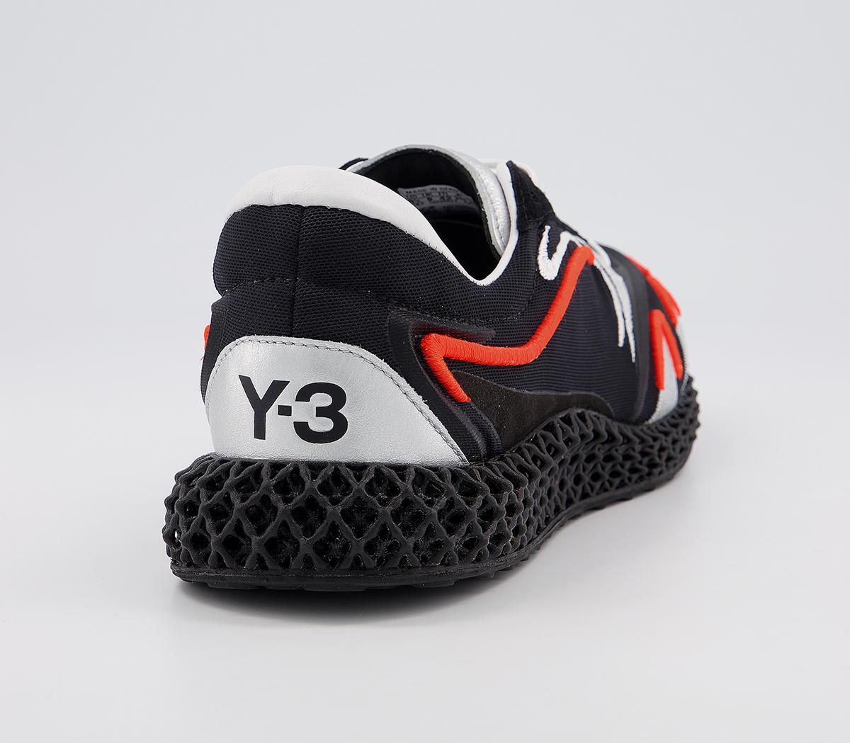 adidas Y-3 Y-3 Runner 4d Trainers adidas Y-3 Y-3 Runner 4d Trainers Black Solar Orange Silver Met