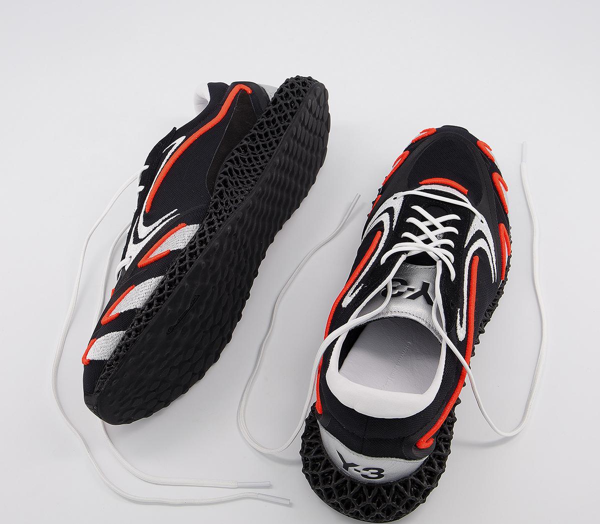 adidas Y-3 Y-3 Runner 4d Trainers adidas Y-3 Y-3 Runner 4d Trainers Black Solar Orange Silver Met