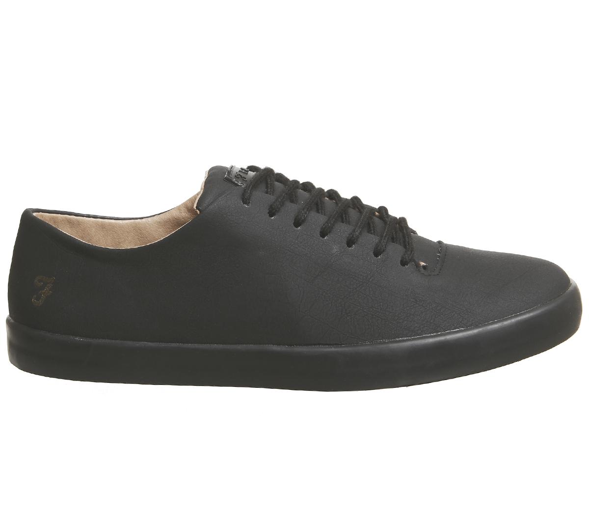 Farah Kiln Sneakers Black Nubuck - Men's Casual Shoes