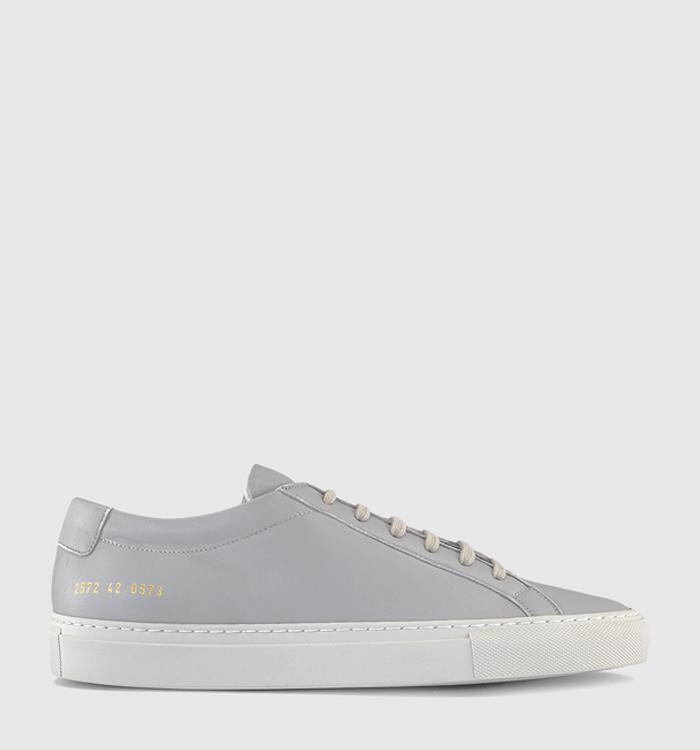 Common Projects Achilles Premium Trainers Light Grey