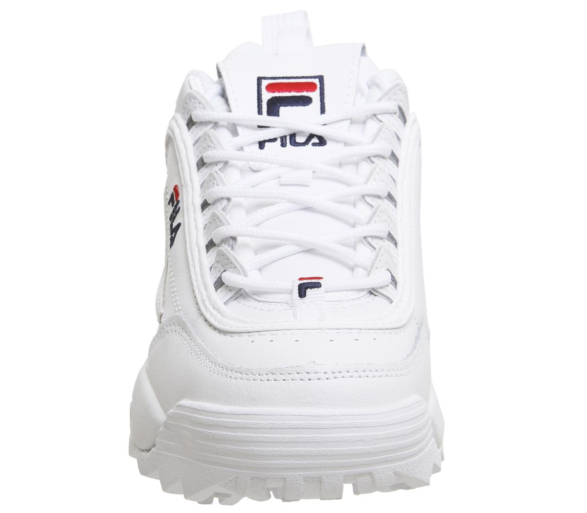 Fila Disruptor II Trainers Fila Disruptor II Trainers White Leather
