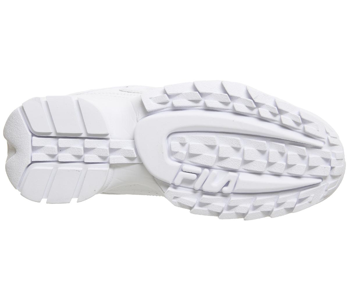 Fila Disruptor II Trainers Fila Disruptor II Trainers White Leather
