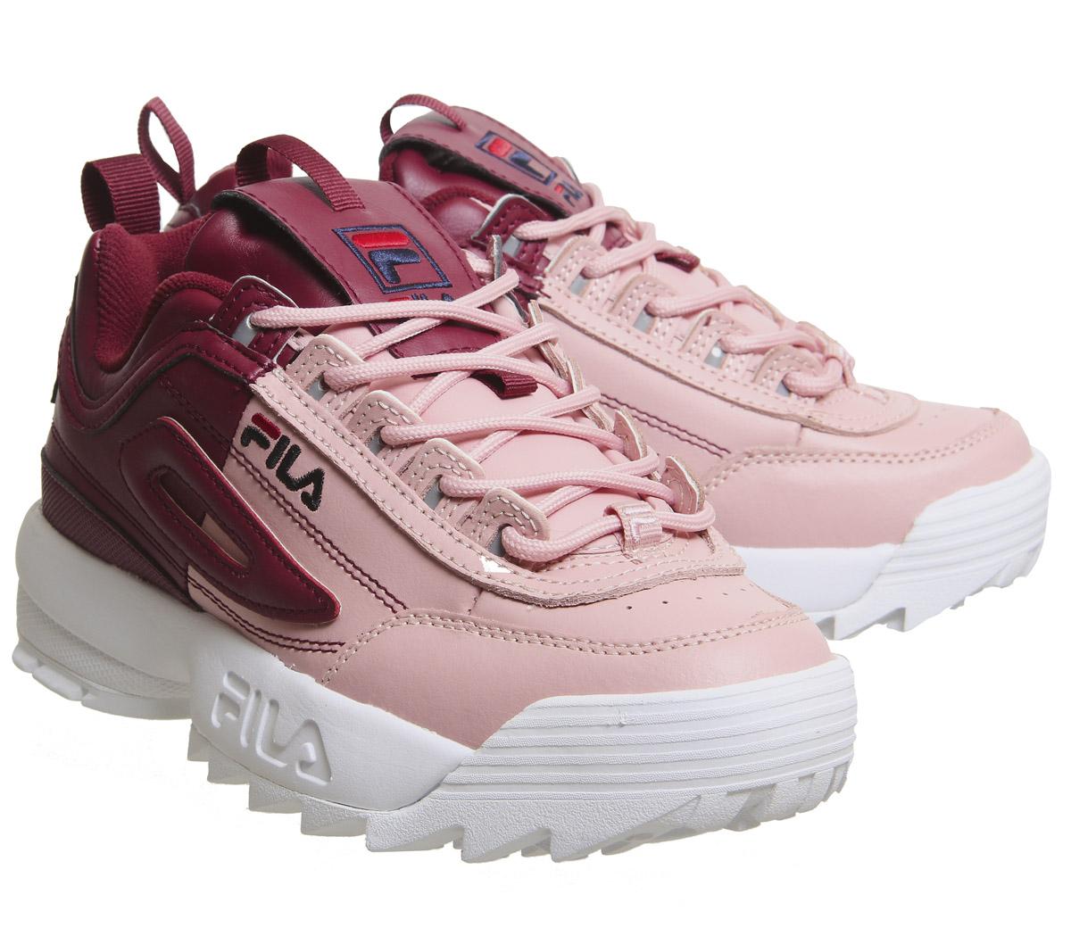 FilaDisruptor II TrainersPink Shadow White Split