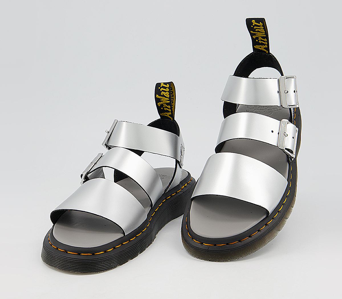 Dr. Martens Gryphon Sandals Silver - Women's Sandals