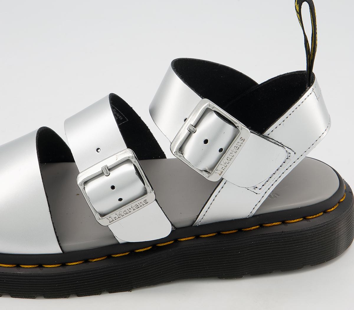 Dr. Martens Gryphon Sandals Silver - Women's Sandals