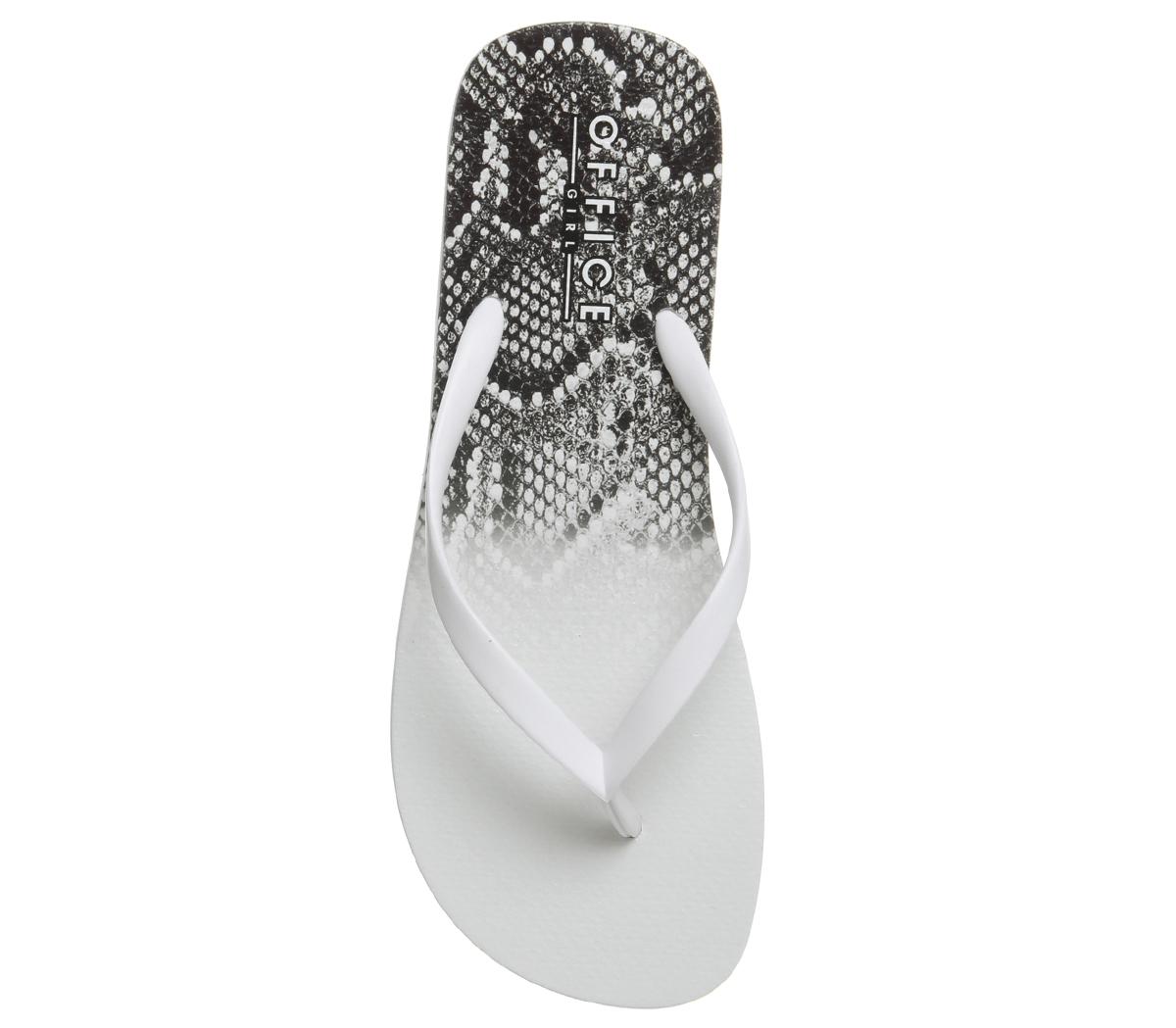 OFFICESeaside Ombre Toe Post Sandals OFFICESeaside Ombre Toe Post SandalsWhite Snake