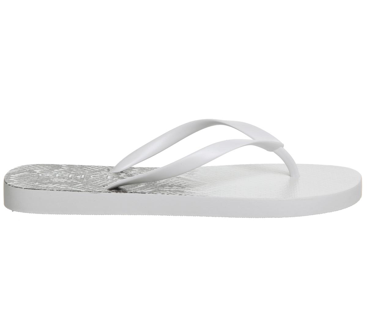 OFFICESeaside Ombre Toe Post Sandals OFFICESeaside Ombre Toe Post SandalsWhite Snake