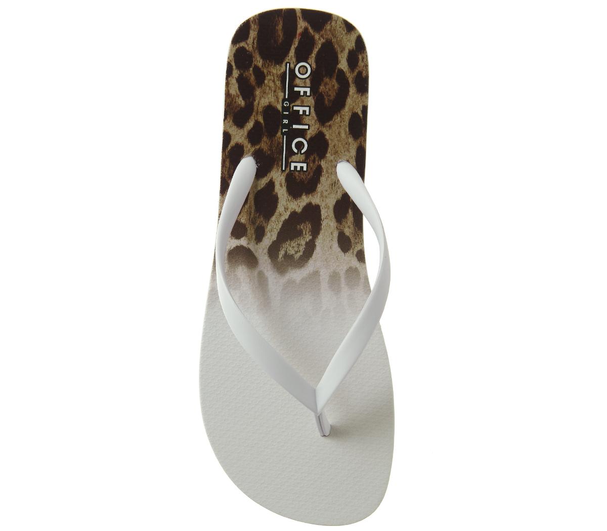 OFFICESeaside Ombre Toe Post Sandals OFFICESeaside Ombre Toe Post SandalsWhite Leopard