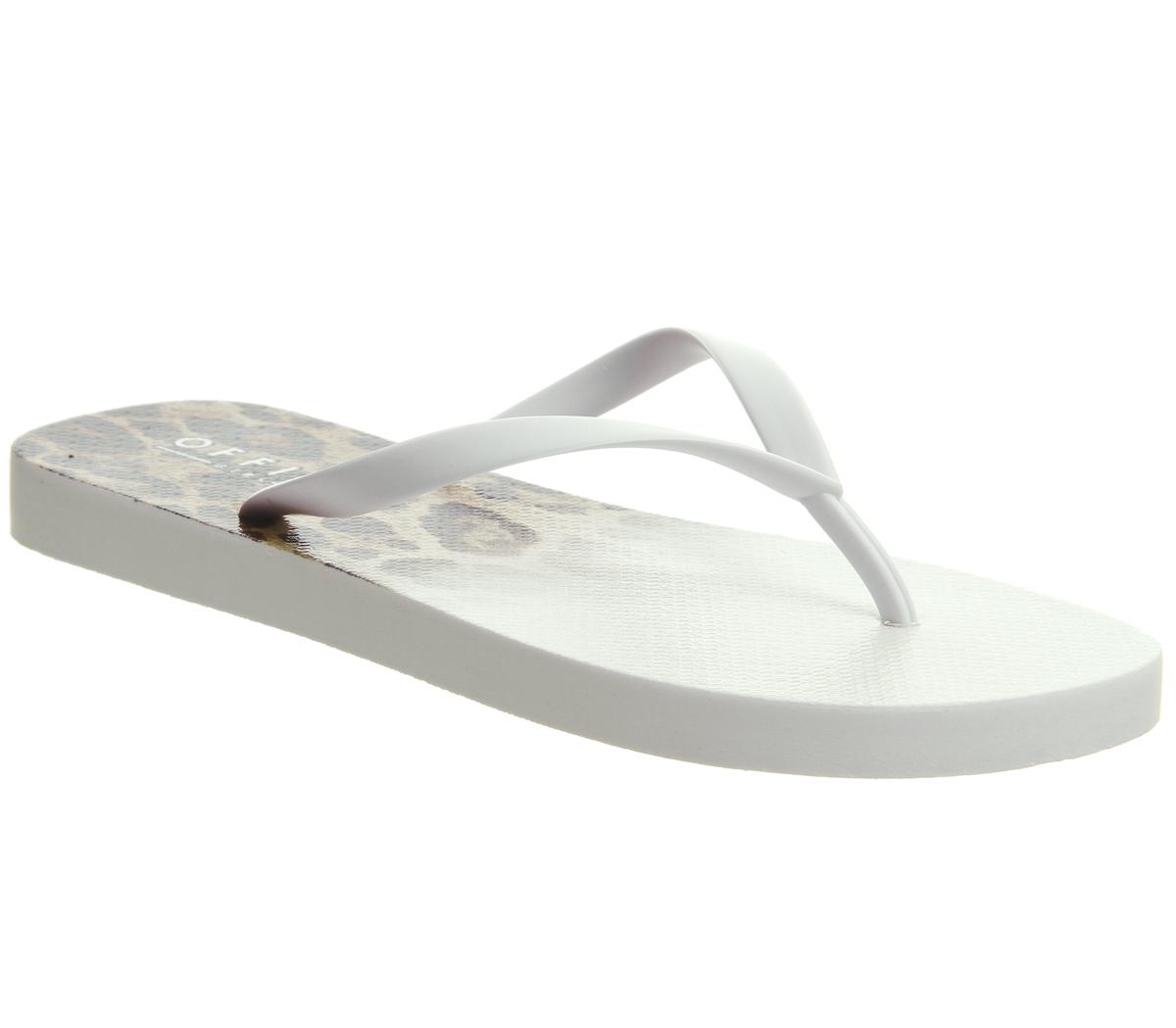 OFFICESeaside Ombre Toe Post Sandals OFFICESeaside Ombre Toe Post SandalsWhite Leopard