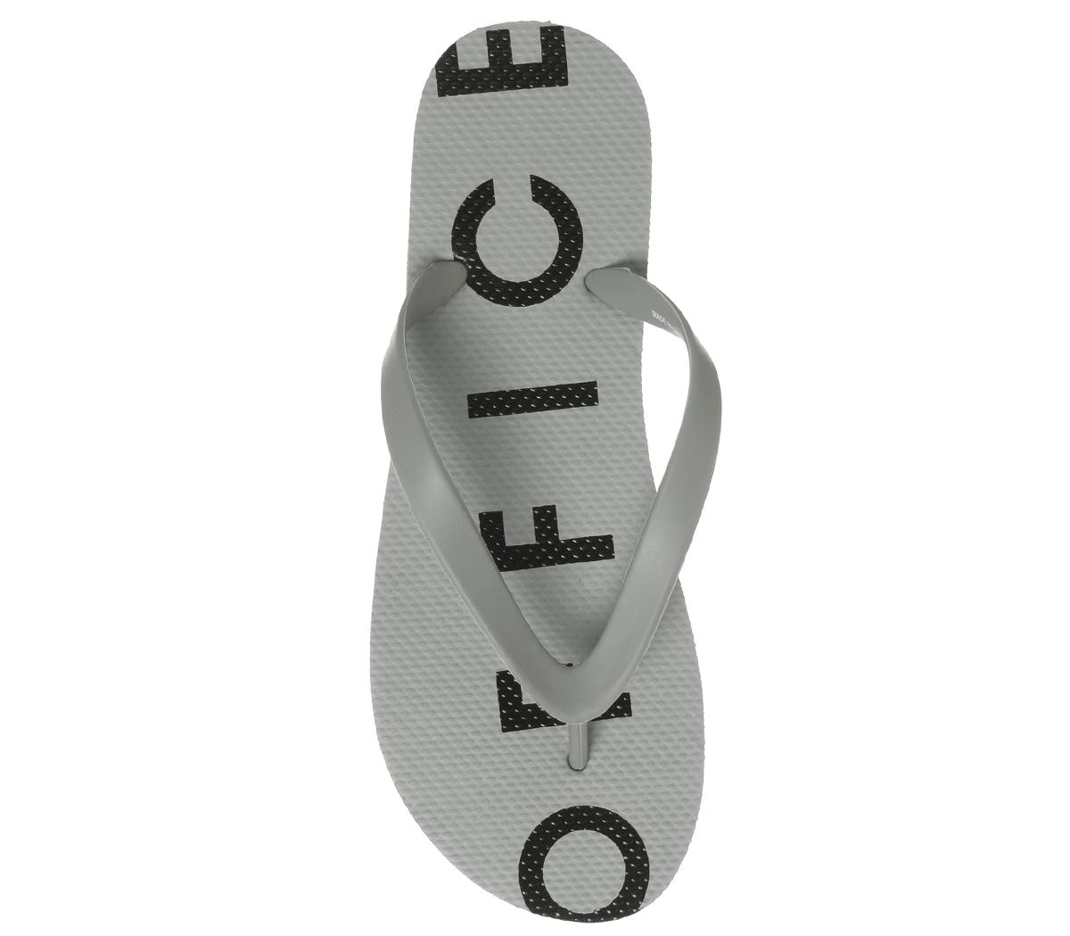 OFFICEHoliday Flip FlopsGrey