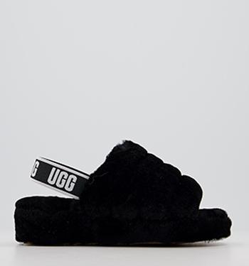 black ugg slippers size 4