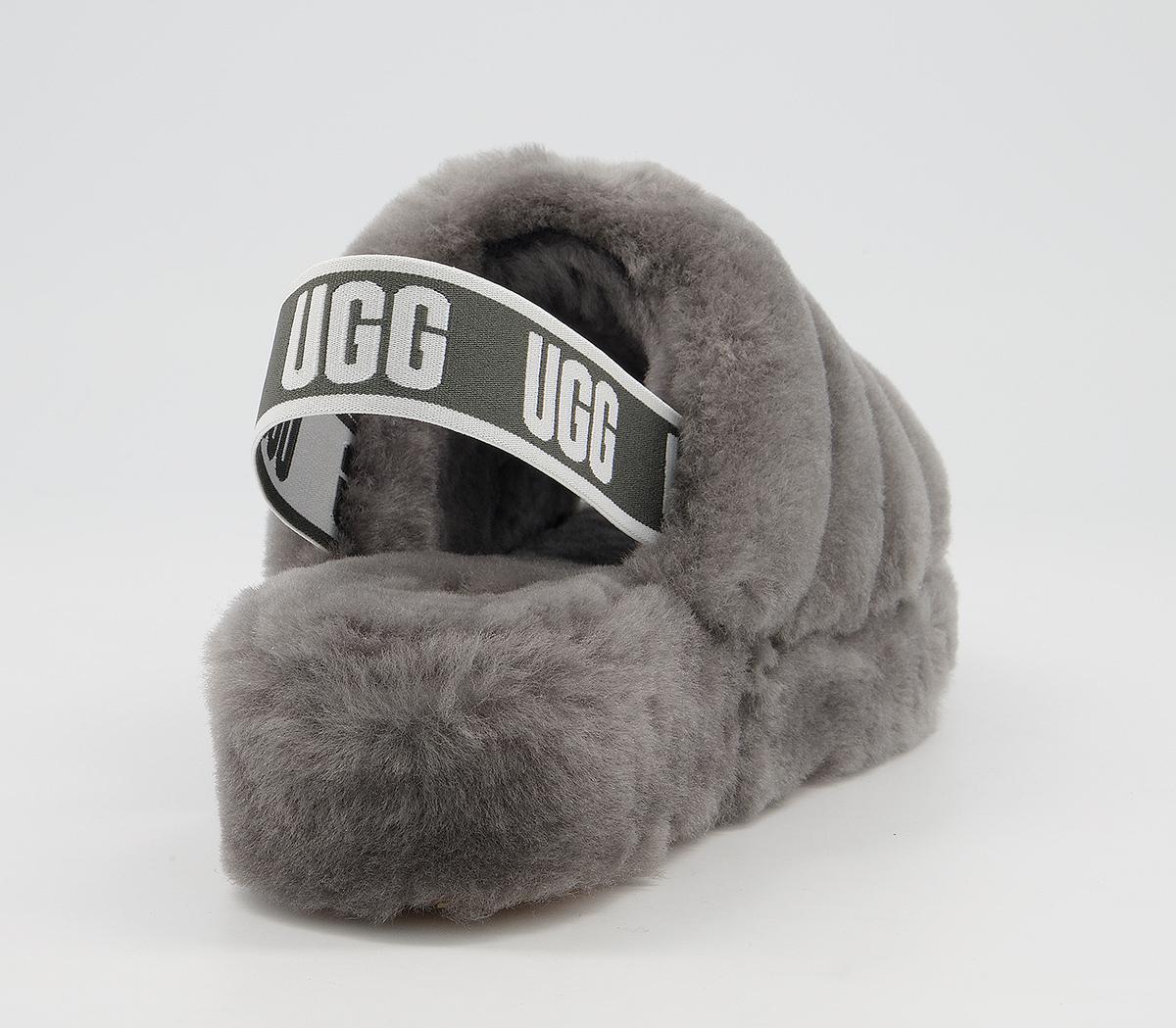 UGG Fluff Yeah Slides UGG Fluff Yeah Slides Charcoal