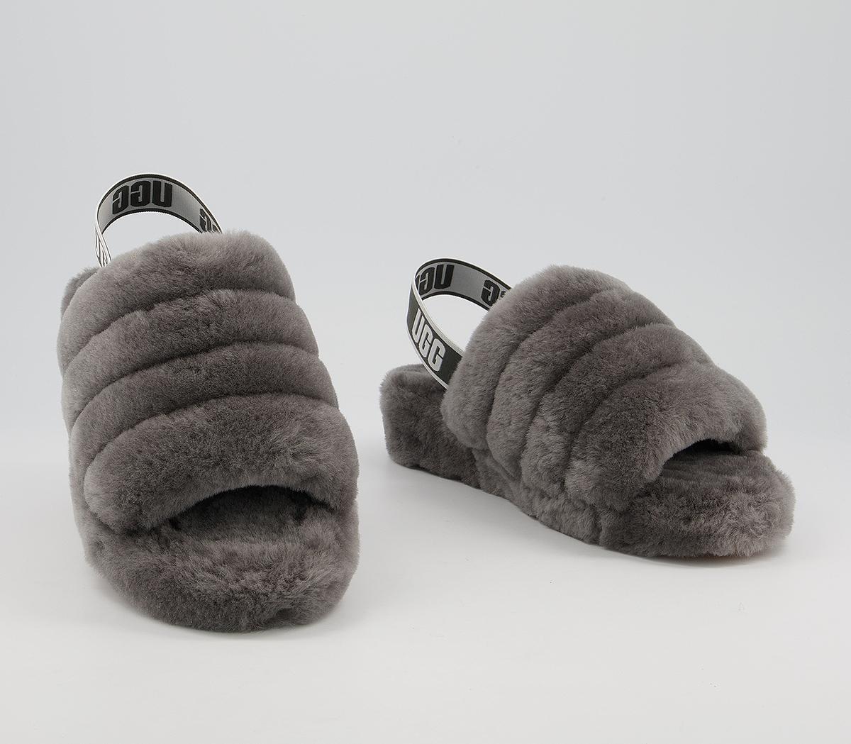 UGG Fluff Yeah Slides UGG Fluff Yeah Slides Charcoal