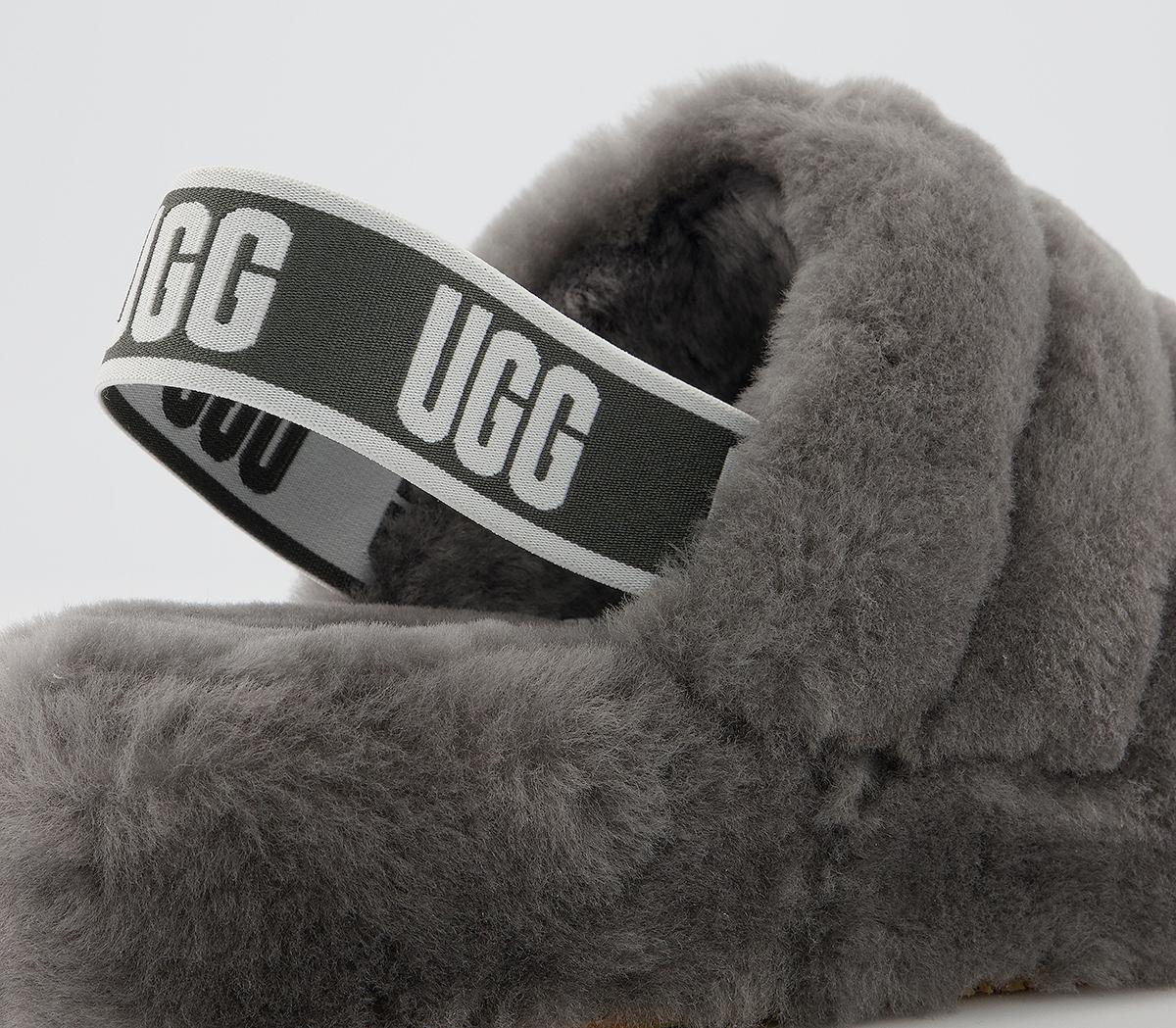 UGG Fluff Yeah Slides UGG Fluff Yeah Slides Charcoal