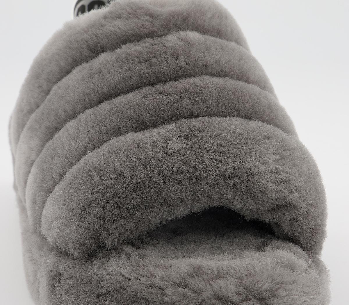UGG Fluff Yeah Slides UGG Fluff Yeah Slides Charcoal