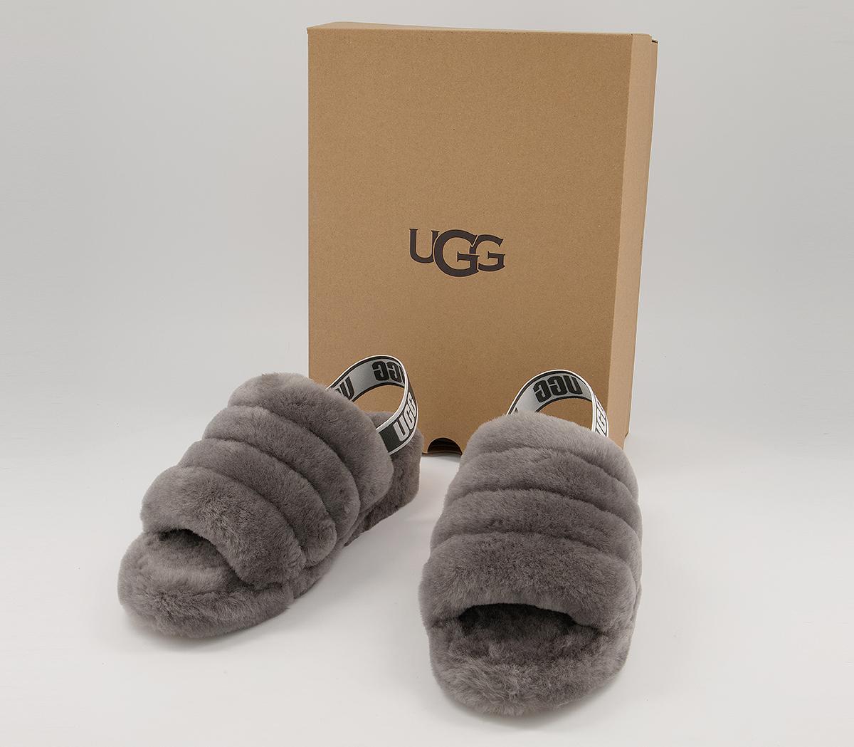 UGG Fluff Yeah Slides UGG Fluff Yeah Slides Charcoal