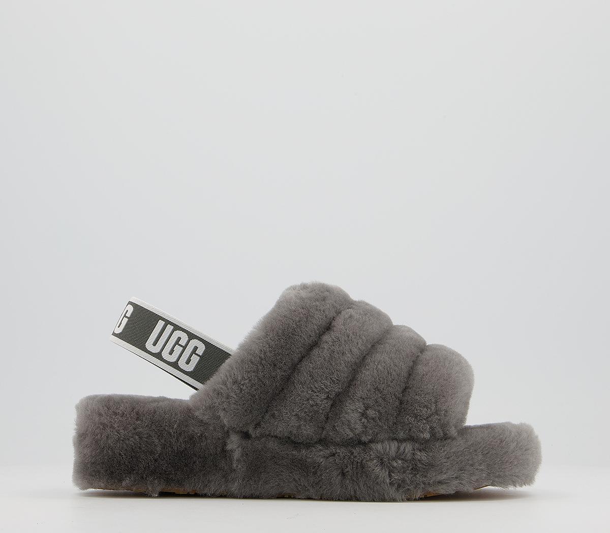 UGG Fluff Yeah Slides UGG Fluff Yeah Slides Charcoal